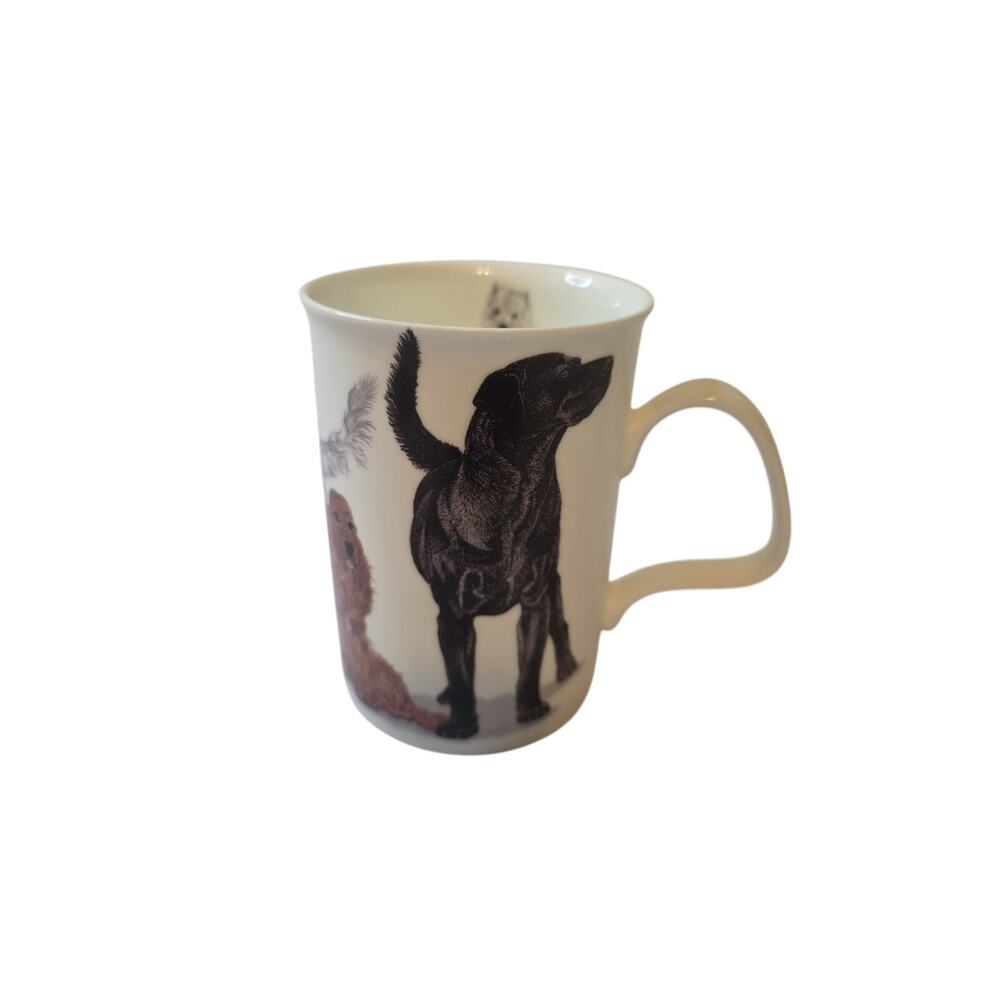 VTG ROY KIRKHAM DOGS GALORE ENGLISH FINE BONE CHINA COFFEE MUG TEA CUP